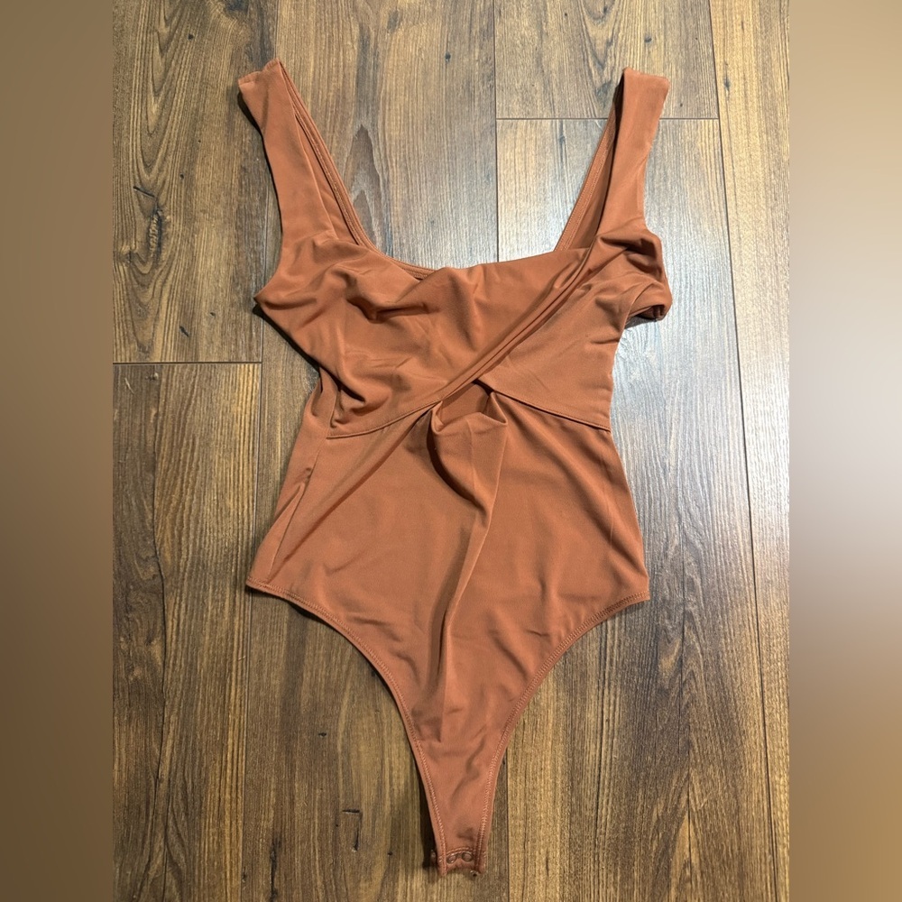 Abercrombie & Fitch Rust Brown One-Piece Bodysuit